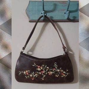 Vegan leather and floral embroidery Aldo handbag